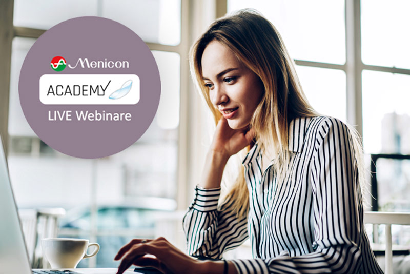 Menicon Academy Live Webinare der Menicon Academy