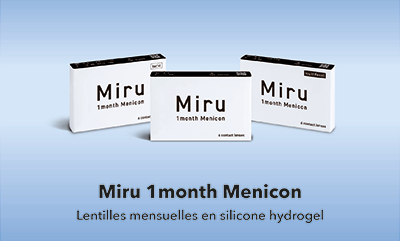 Miru 1month Menicon - Lentiles mensuelles en silicone hydrogel