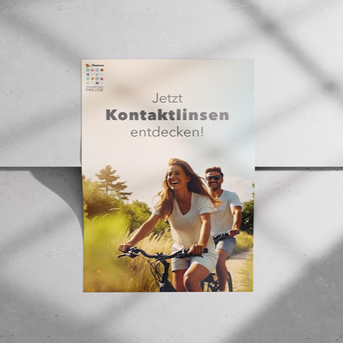 Stoffbanner kontaktlinen- FREUDE