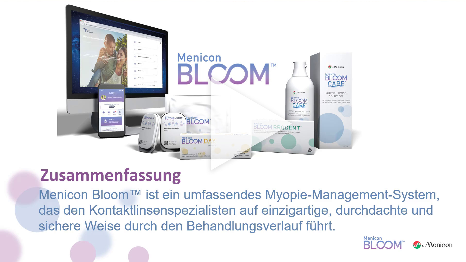 Menicon Bloom ist ein umfassendes Myopie-Management-System für Kontaktlinsenspezialisten.
